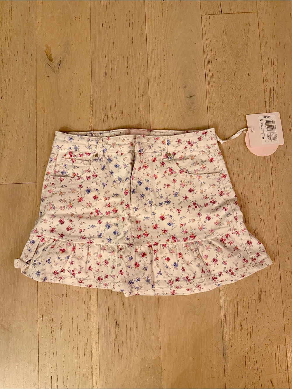 Love Shack Fancy + Target Floral Ruffle Mini Skirt - 16